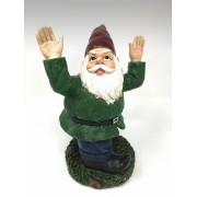 AD-8447 10" Garden Gnome - Garden Watering Fun - II